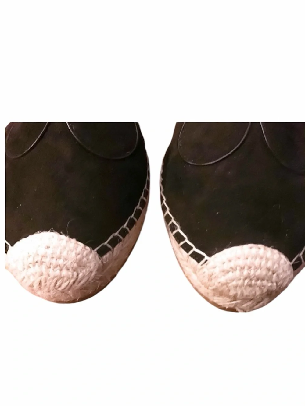 M Gemi Leather Slides Espadrille Black Size 7 Nido Curvo Italy Euro Coastal